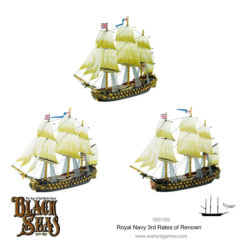 Royal Navy 3rd Rates of Renown-Warlord Games-Radaddel