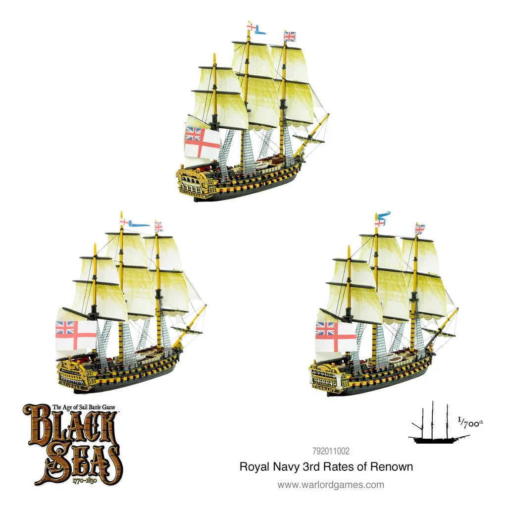 Royal Navy 3rd Rates of Renown-Warlord Games-Radaddel