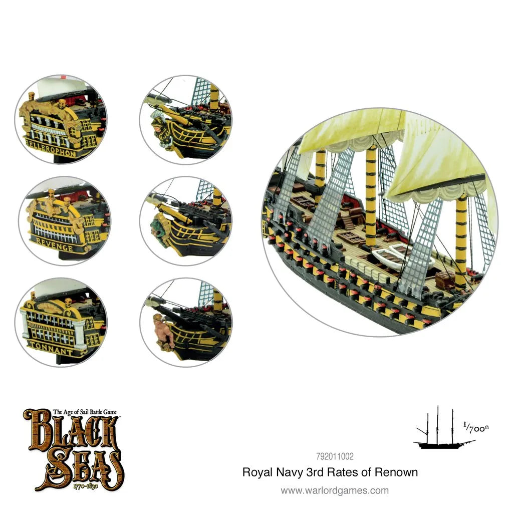 Royal Navy 3rd Rates of Renown-Warlord Games-Radaddel
