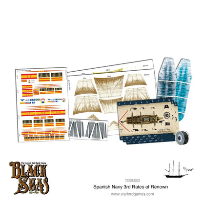 Spanish Navy 3rd Rates of Renown-Warlord Games-Radaddel