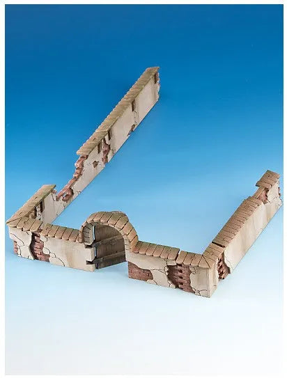 Cabans Mauern mit Tür 1-Freebooter Miniatures-Radaddel