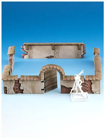 Cabans Mauern mit Tür 1-Freebooter Miniatures-Radaddel