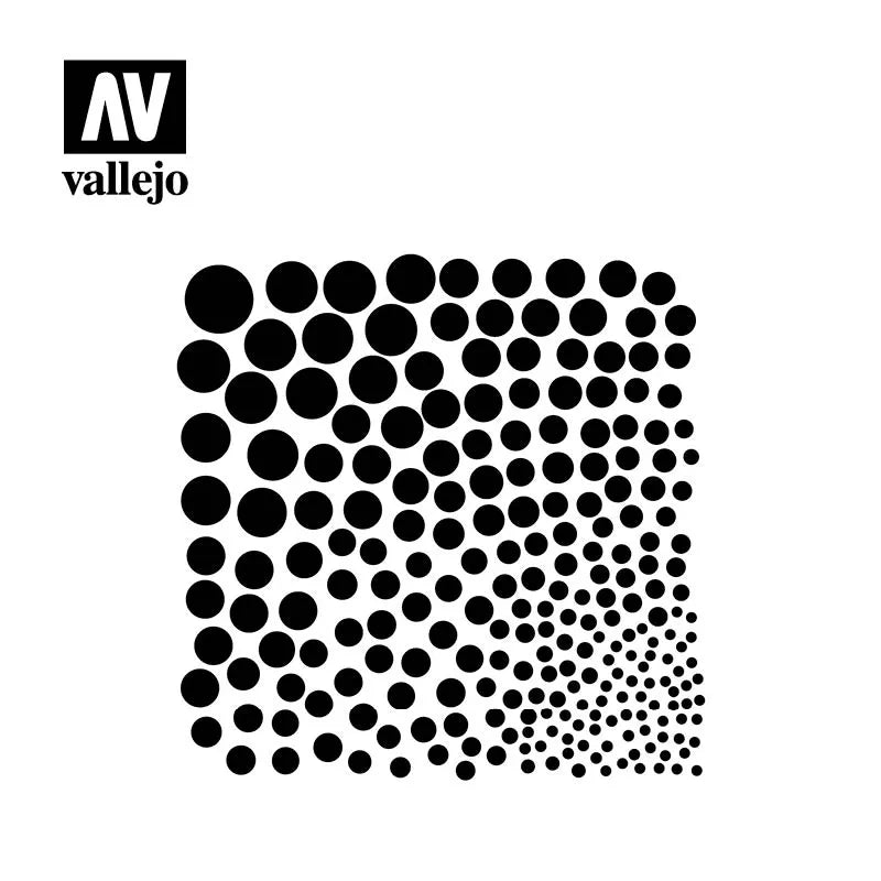 Circle Textures Stencil-Vallejo-Radaddel