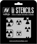 Radioactivity Signs Stencil-Vallejo-Radaddel
