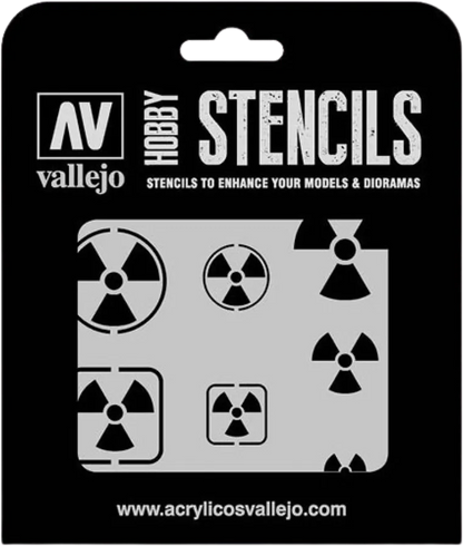 Radioactivity Signs Stencil-Vallejo-Radaddel