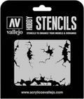 Cracked Wall Stencil-Vallejo-Radaddel