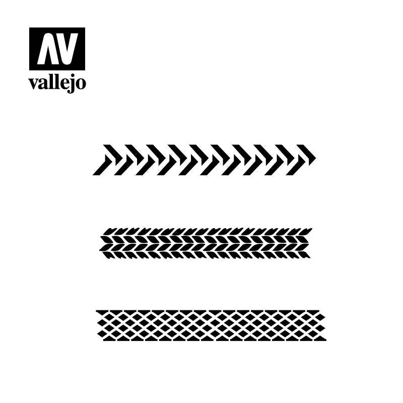 Tyre Markings Stencil-Vallejo-Radaddel
