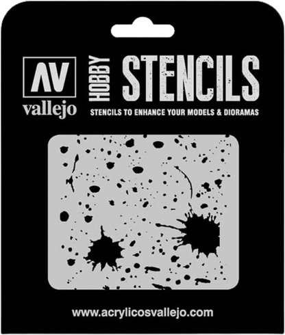 Splash & Stains Stencil-Vallejo-Radaddel