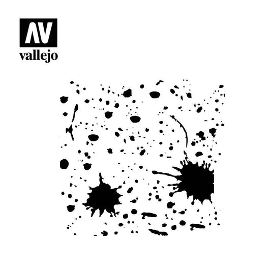 Splash & Stains Stencil-Vallejo-Radaddel