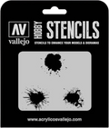 Paint Stains Stencil-Vallejo-Radaddel