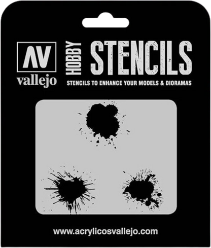 Paint Stains Stencil-Vallejo-Radaddel