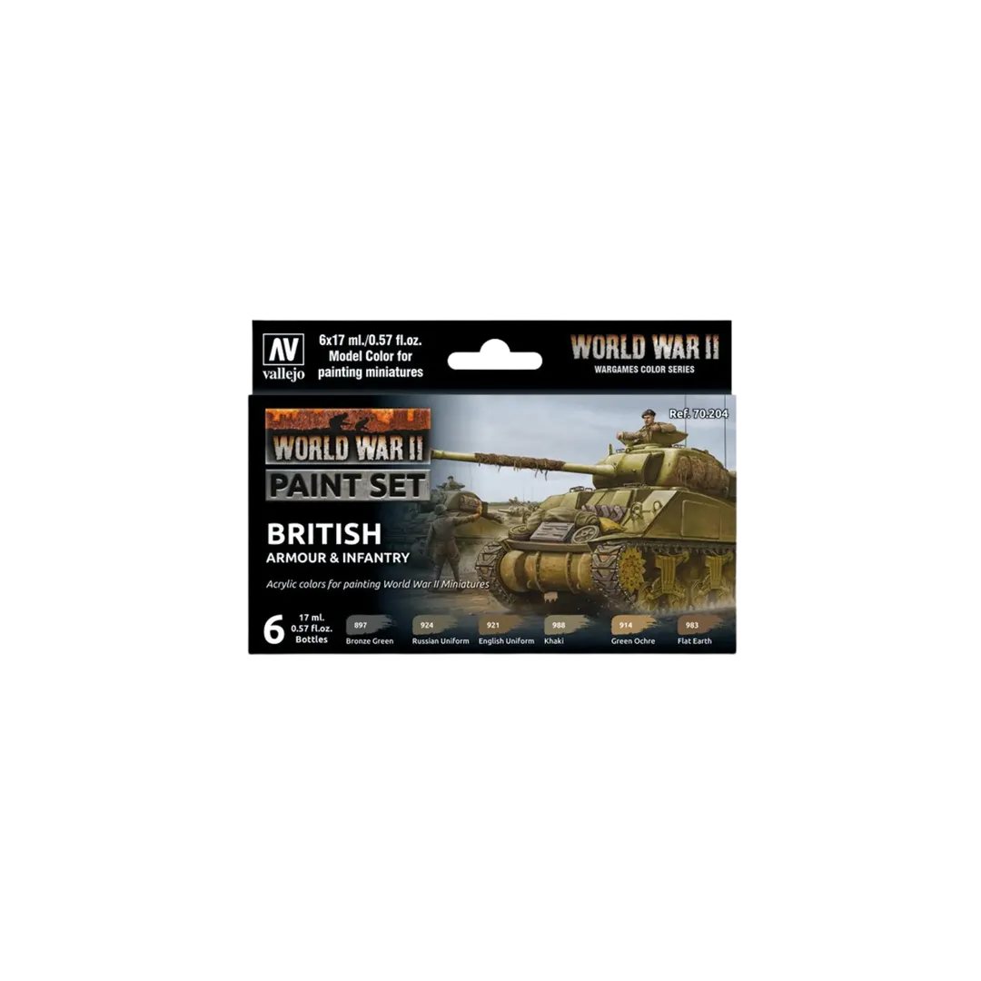 Model Color: WWII British Armour & Infantry-Vallejo-Radaddel