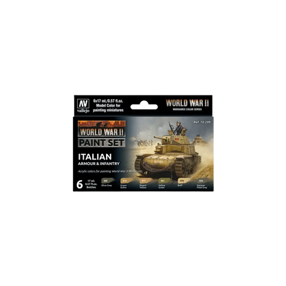 Model Color: WWII Italian Armour & Infantry-Vallejo-Radaddel