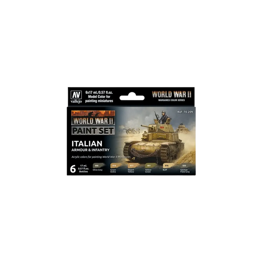 Model Color: WWII Italian Armour & Infantry-Vallejo-Radaddel