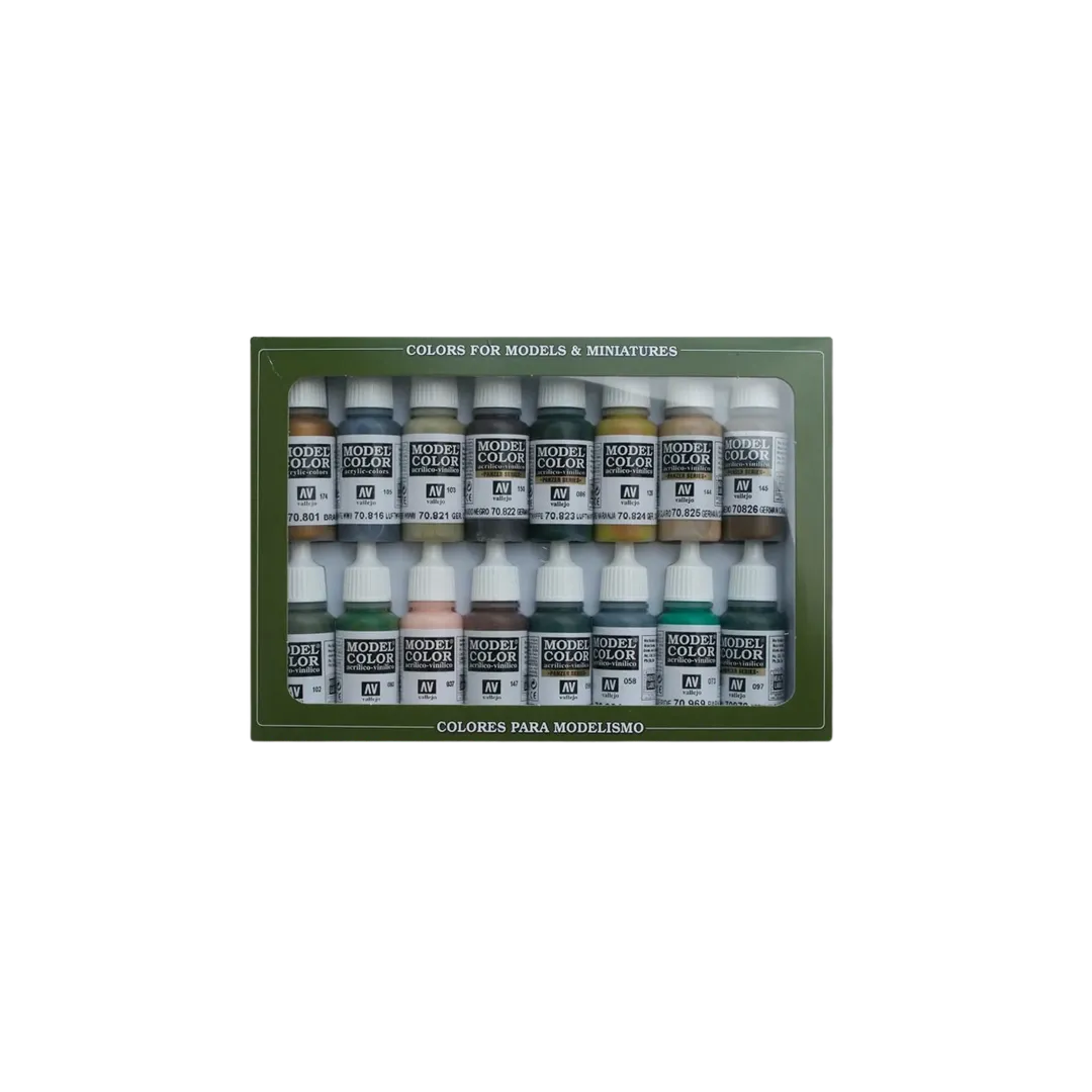 Model Color Set 14: WWII German Camouflage-Vallejo-Radaddel