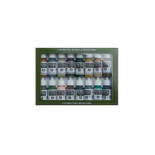 Model Color Set 14: WWII German Camouflage-Vallejo-Radaddel