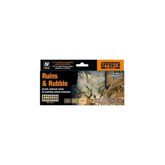 Model Air Set: Ruins & Rubble-Vallejo-Radaddel