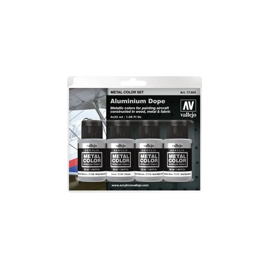 Vallejo Metal Set: Aluminium Dope-Vallejo-Radaddel
