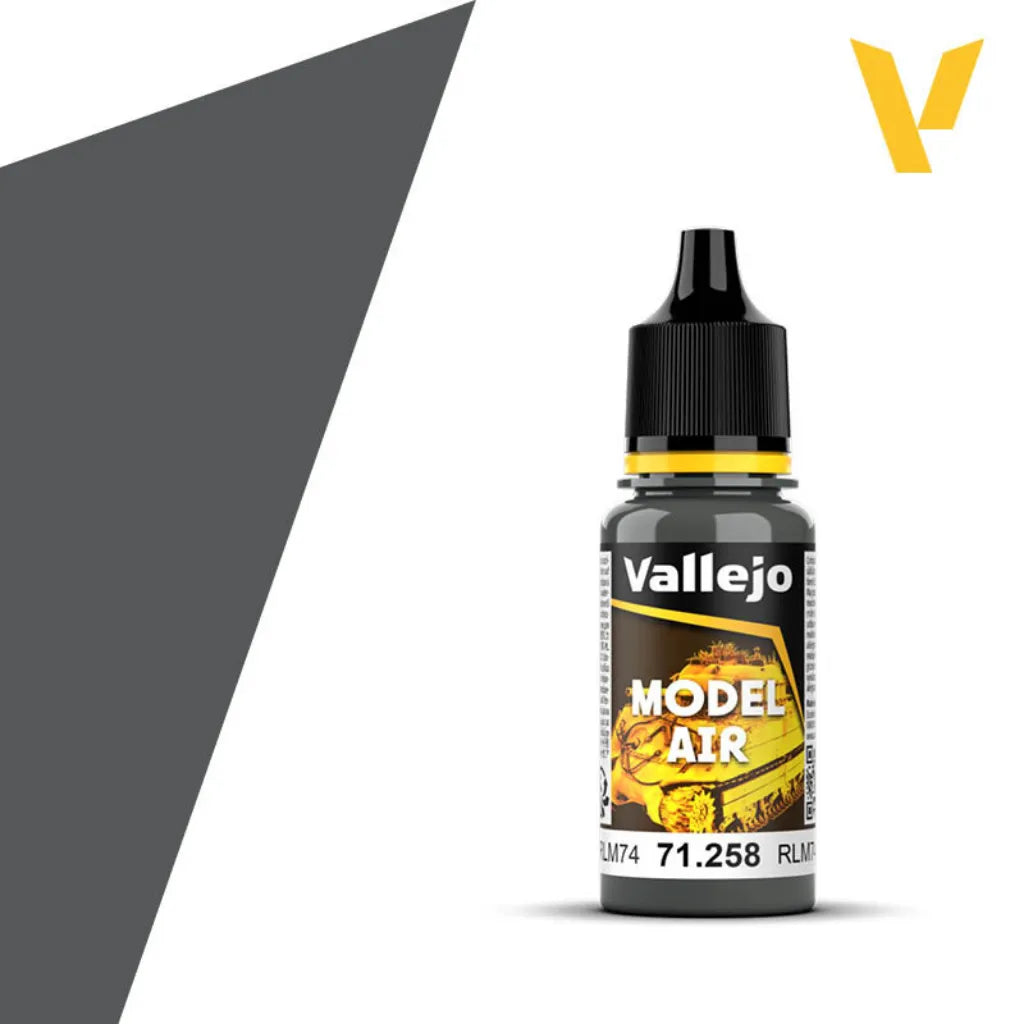 Model Air 258 Gray Green RLM74-Vallejo-Radaddel