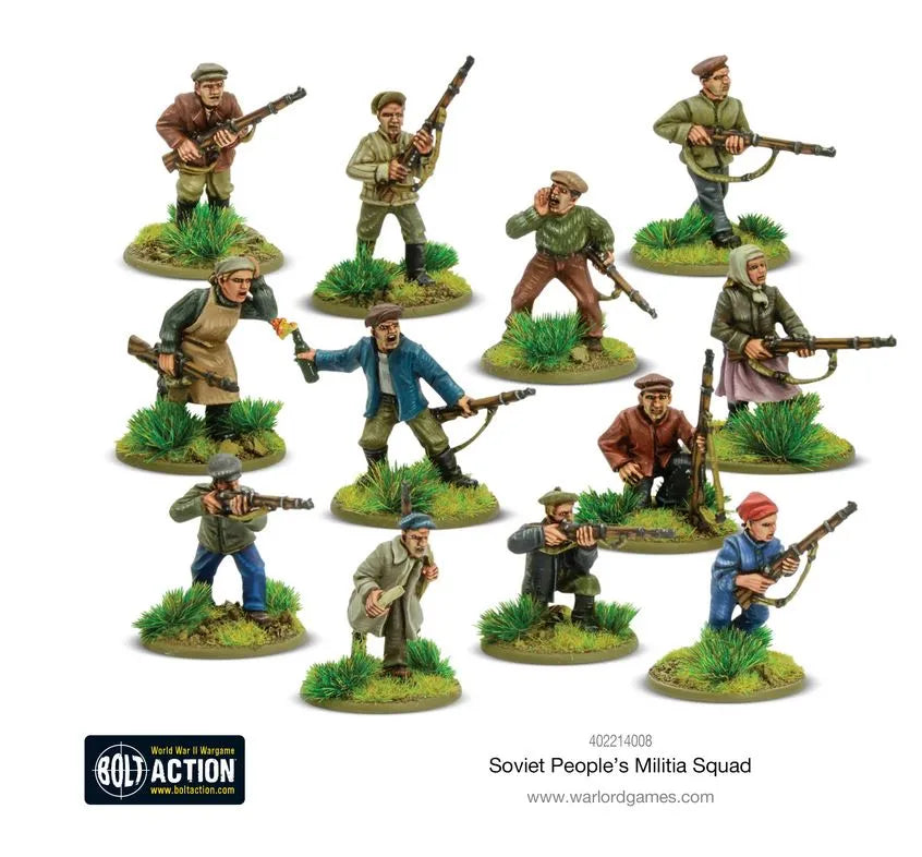 Soviet Peoples Militia squad-Warlord Games-Radaddel