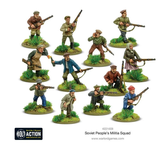 Soviet Peoples Militia squad-Warlord Games-Radaddel