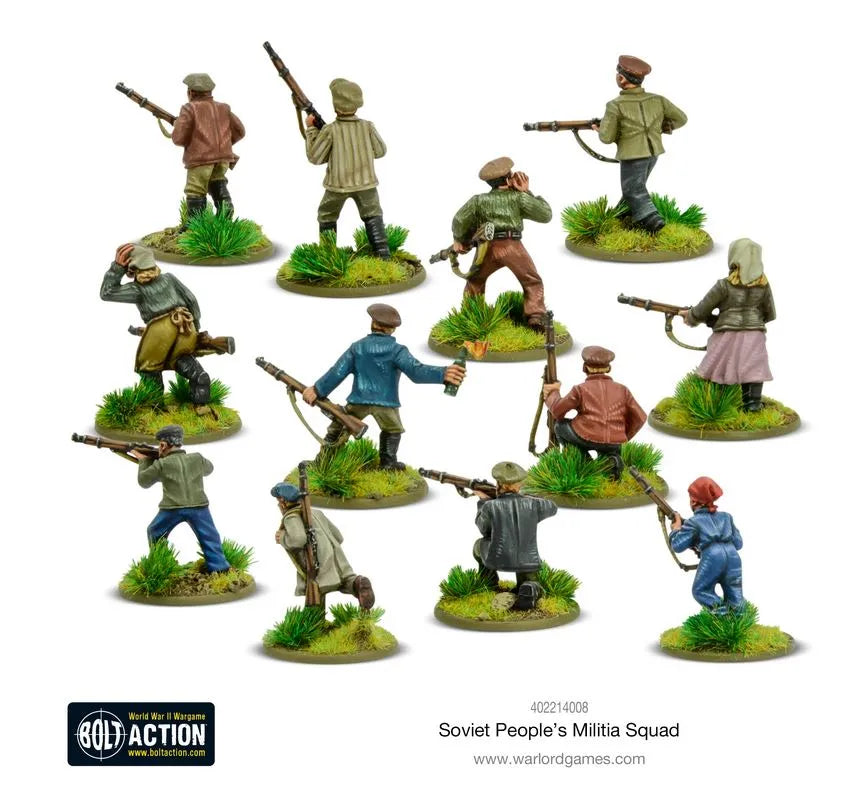 Soviet Peoples Militia squad-Warlord Games-Radaddel