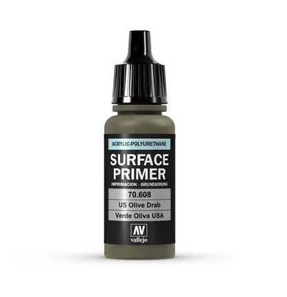 Vallejo Surface Primer US Olive Drab 17 ml 70608-Vallejo-Radaddel