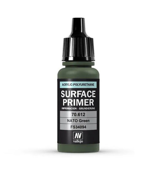 Vallejo Surface Primer NATO Green 17 ml 70612-Vallejo-Radaddel