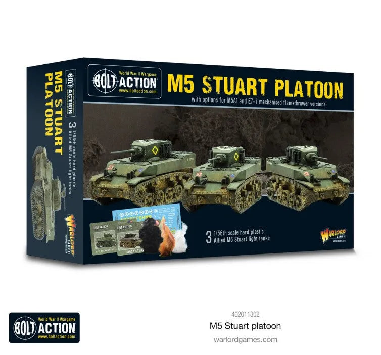 M5 Stuart Platoon-Warlord Games-Radaddel