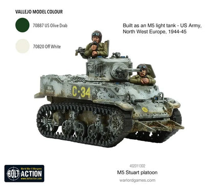 M5 Stuart Platoon-Warlord Games-Radaddel