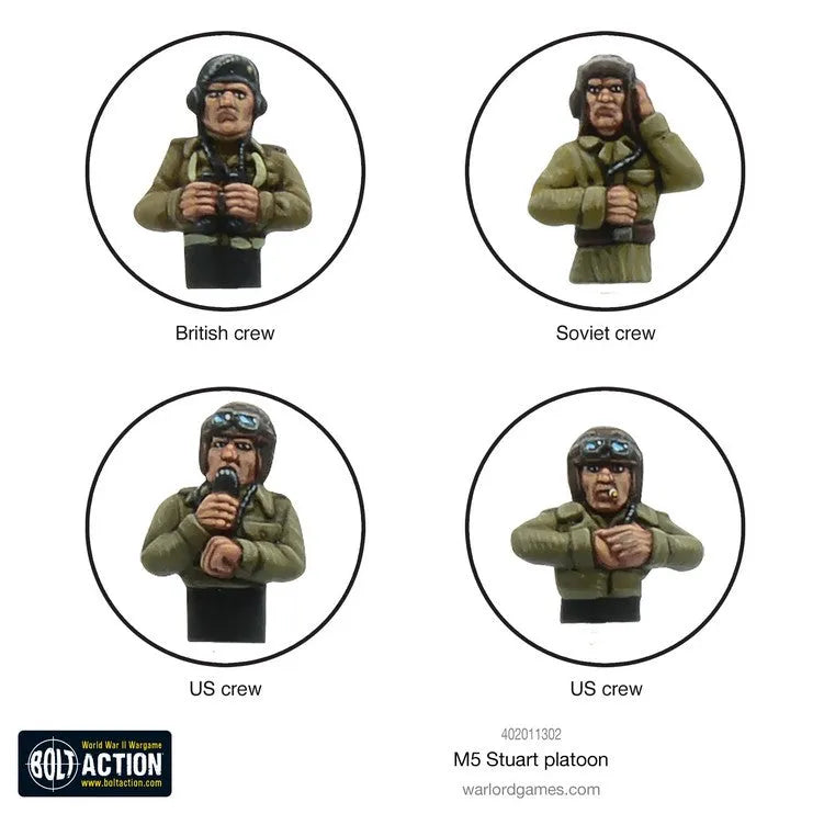 M5 Stuart Platoon-Warlord Games-Radaddel