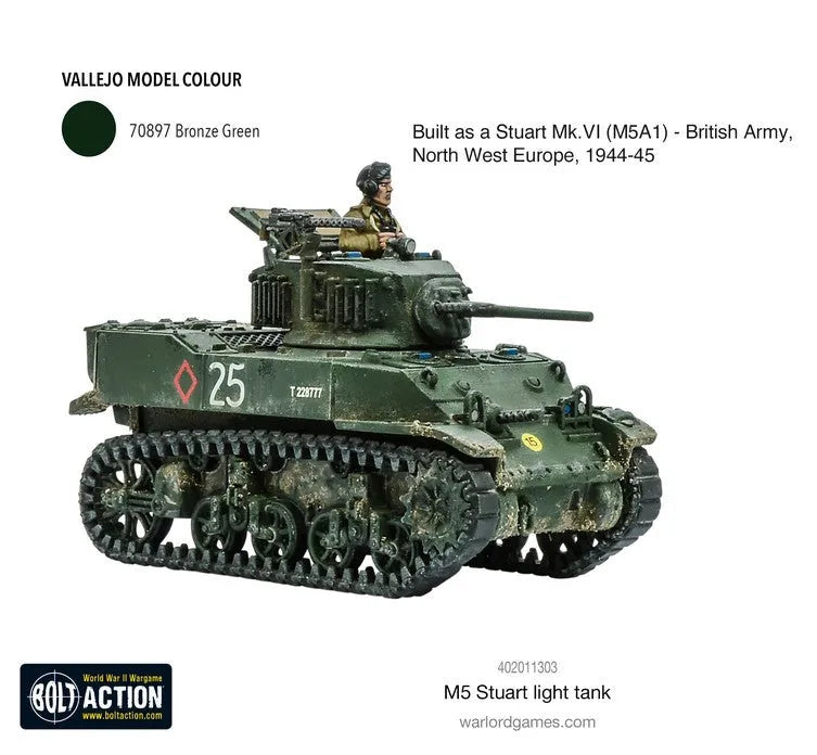 M5 Stuart-Warlord Games-Radaddel