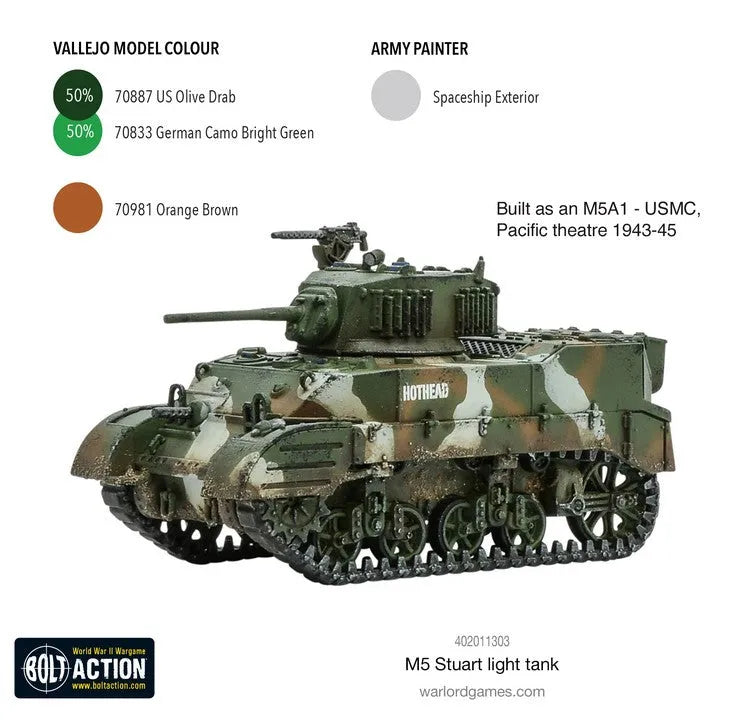 M5 Stuart-Warlord Games-Radaddel