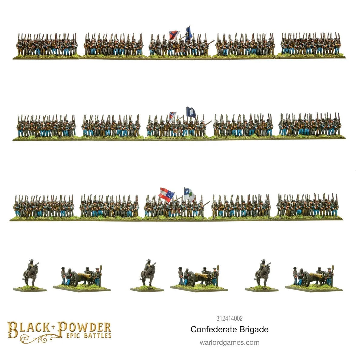 Epic Battles: ACW Confederate Brigade-Warlord Games-Radaddel