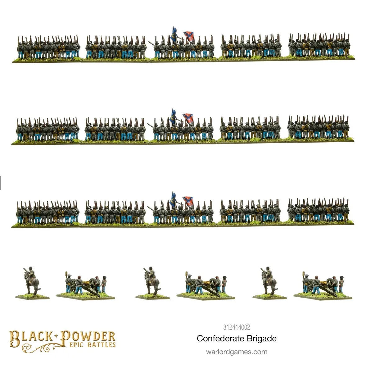 Epic Battles: ACW Confederate Brigade-Warlord Games-Radaddel