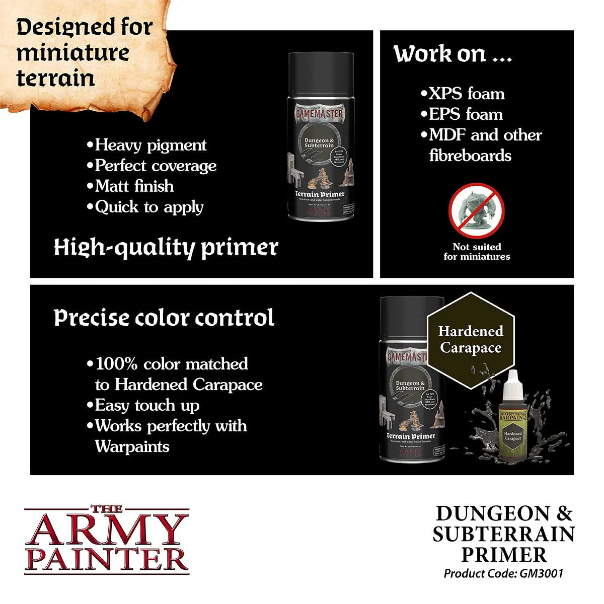 Gamemaster: Dungeon & Subterrain Terrain Primer-The Army Painter-Radaddel