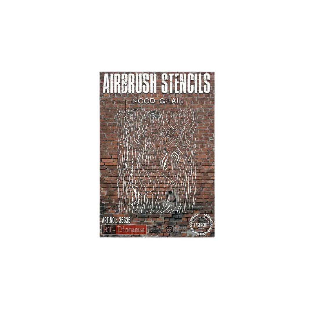 Stencil: Wood graine 1/35-AK-Interactive-Radaddel