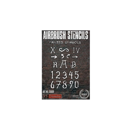 Stencil: Painted symbols 1/35-AK-Interactive-Radaddel