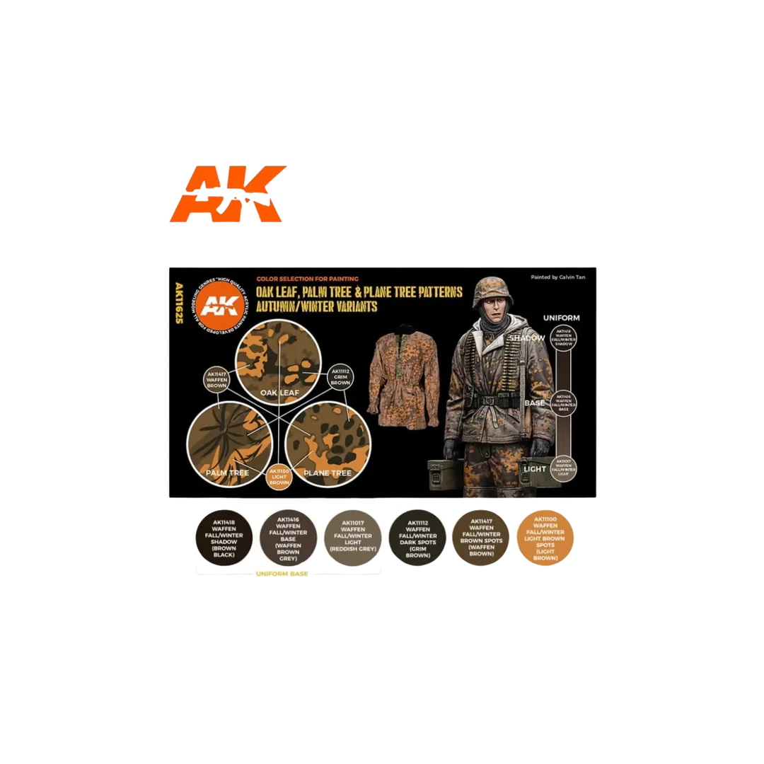 Oak Leaf, Palm Tree & Plane Tree Patters Autumn/Winter Variants-AK-Interactive-Radaddel