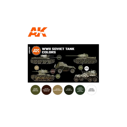 WWII Soviet Tank Colors-AK-Interactive-Radaddel