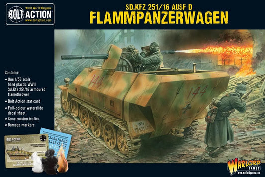 Sd.Kfz 251/16 Ausf D Flammpanzerwagen Half Track-Warlord Games-Radaddel