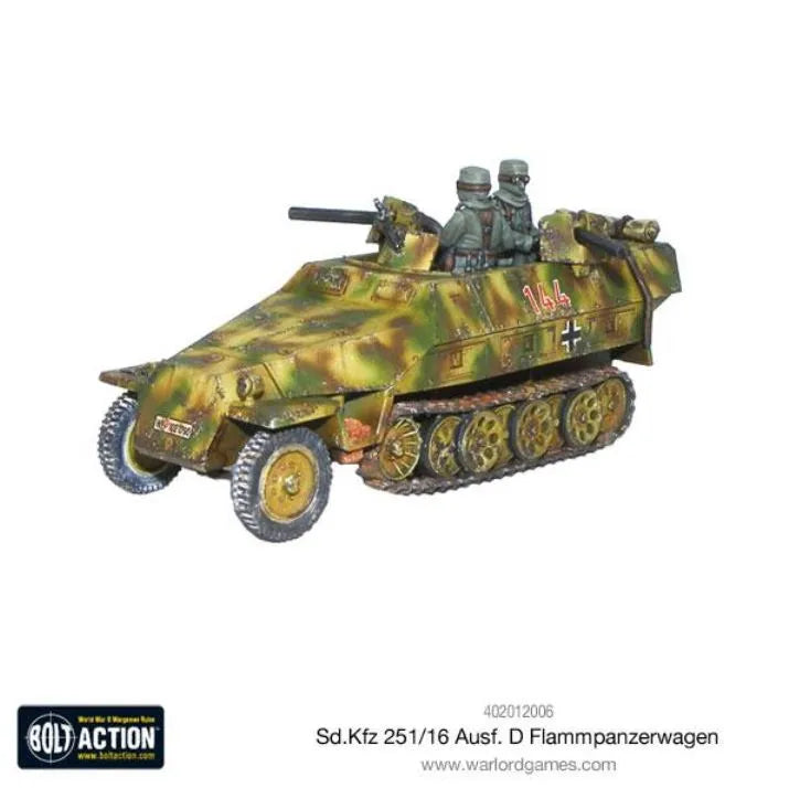 Sd.Kfz 251/16 Ausf D Flammpanzerwagen Half Track-Warlord Games-Radaddel