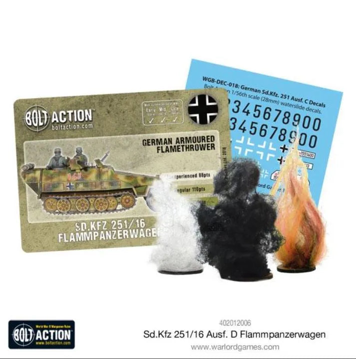Sd.Kfz 251/16 Ausf D Flammpanzerwagen Half Track-Warlord Games-Radaddel