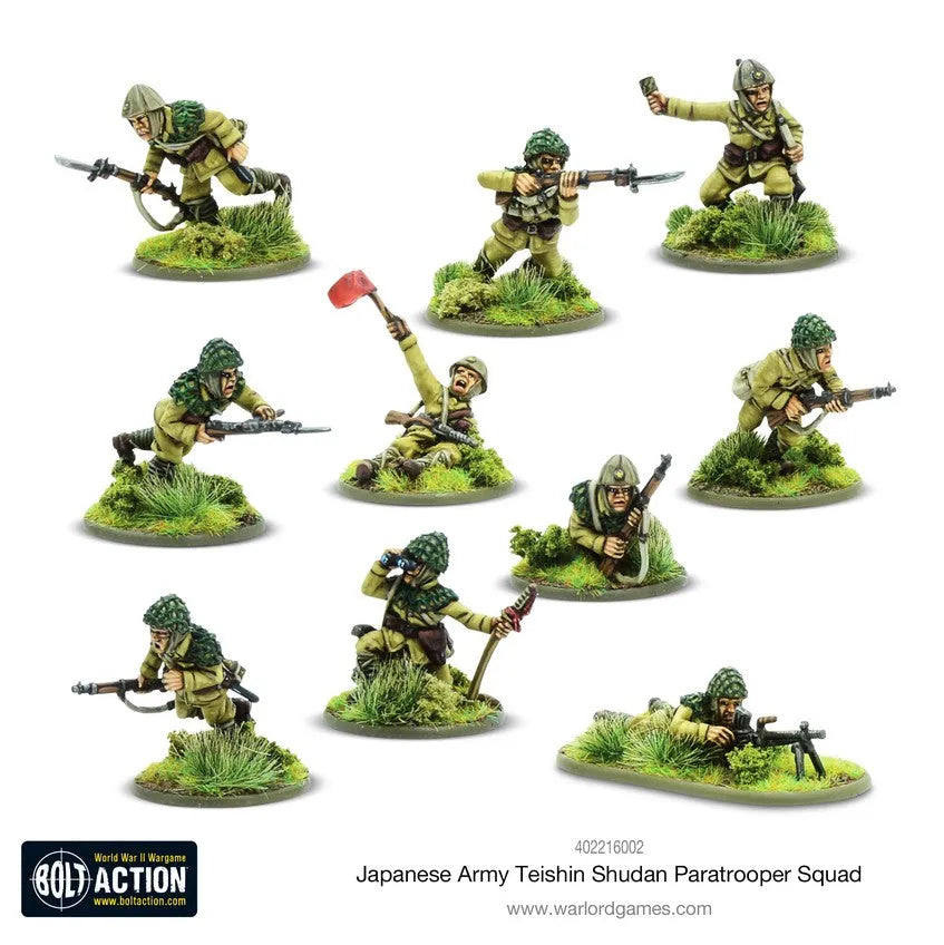 Japanese Teishin Shudan Paratrooper Squad-Warlord Games-Radaddel