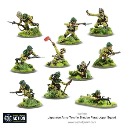 Japanese Teishin Shudan Paratrooper Squad-Warlord Games-Radaddel