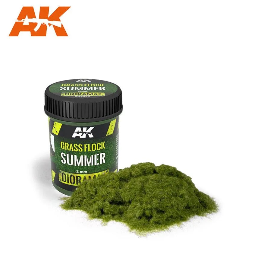Grass Flock 2mm Summer-AK-Interactive-Radaddel