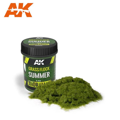 Grass Flock 2mm Summer-AK-Interactive-Radaddel
