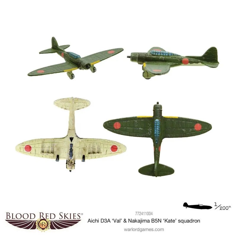 Aichi D3A Val & Nakajima B5N Kate Squadron-Warlord Games-Radaddel