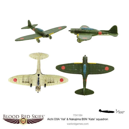 Aichi D3A Val & Nakajima B5N Kate Squadron-Warlord Games-Radaddel