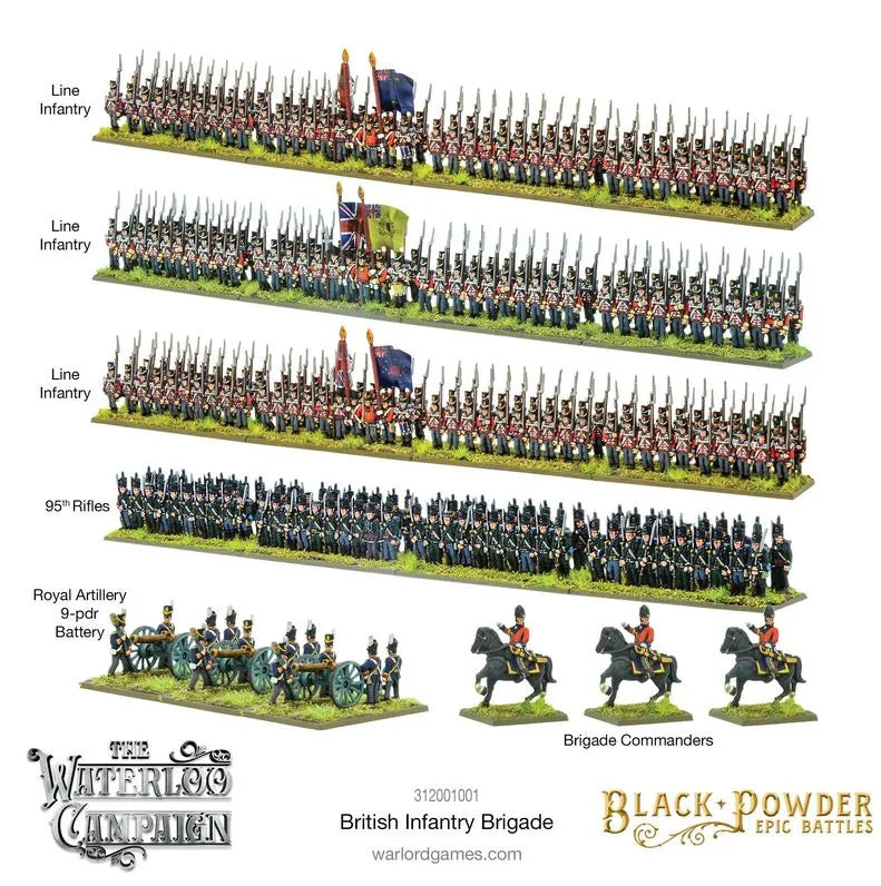 Epic Battles: Waterloo - British Infantry Brigade-Warlord Games-Radaddel